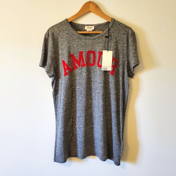 Zadig & Zoltaire Walk Flock Amour 150th Anniversary Tee - Large NWT - Picture 2 of 8